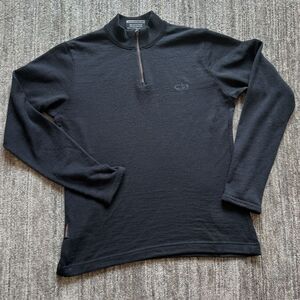 Icebreaker Women's 100% Merino Wool 1/4 Zip long sleeve top, size L